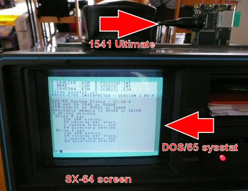 DOS/65 with 1541 Ultimate